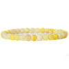 Natural Yellow Agate Round Beaded Stretch Bracelet SF8562-26-1-1