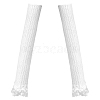 1 Pair Acrylic Fibers Long Mesh Lace Gloves AJEW-CN0006-67A-1