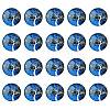 Half Round/Dome Tree Pattern Glass Flatback Cabochons for DIY Projects GGLA-YW0001-14K-1