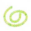 Natural Dyed Jade Beads Strands G-F601-A32-2