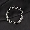 Tarnish Resistant 304 Stainless Steel Cable Chain Bracelets BJEW-I238-09P-1