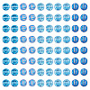100Pcs 5 Styles Transparent Electroplated UV Plating Glass Beads GLAA-TA0003-19B-2