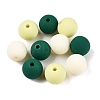 Rubberized Style Imitated Silicone Acrylic Beads MACR-T048-01C-09-1