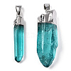 Natural Quartz Pointed Pendants G-Q481-68B-2