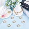 30Pcs Alloy Spring Gate Ring FIND-SP0001-48-4
