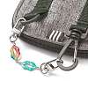 Printed Alloy Link Chain Purse Strap Extenders AJEW-BA00098-01-3
