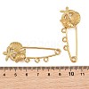 Starfish & Shell Shape & Conch 304 Stainless Steel Safety Pins Brooch Findings SA-CBA098D-16J-G03-3