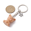 Resin Dog Pendant Keychain KEYC-JKC00564-01-2