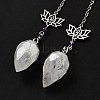 Natural Quartz Crystal Teardrop Dowsing Pendulums G-K338-11P-01-2