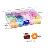 480Pcs 12 Colors Opaque Acrylic European Beads SACR-YW0001-42-4