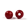 Opaque Solid Color Glass Beads GLAA-N007-4mm-A07-2