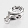 Zinc Alloy Lobster Claw Clasps PALLOY-N0135-01P-1