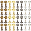 400Pcs 4 Colors Alloy Snap Rivet Butt Screw FIND-GF0009-29-7