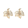 Brass Stud Earrings Finding for Women KK-A244-12G-1