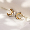 304 Stainless Steel Stud Earrings for Women DQ1821-2