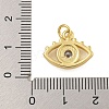 Rack Plating Brass Micro Pave Cubic Zirconia Pendants KK-C074-49G-3