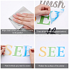 Translucent PVC Self Adhesive Wall Stickers STIC-WH0015-010-6
