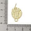 Brass Studs Earrings Findings KK-K371-09G-3