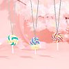 Handmade Polymer Clay Big Pendants CLAY-NB0001-25-5