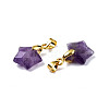 Natural Amethyst Charms G-N326-142-03-3