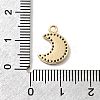Brass Micro Pave Cubic Zirconia Charms KK-H089-07B-G-3