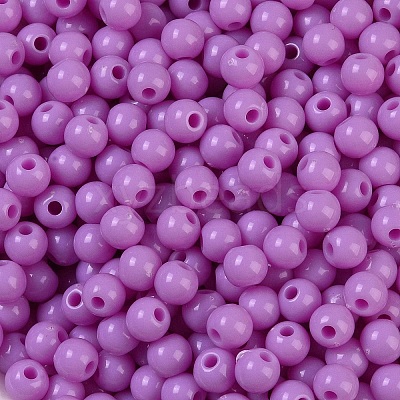 Opaque Acrylic Beads SACR-A007-01C-25-1