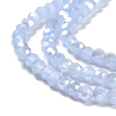 Imitation Jade Glass Beads Stands EGLA-A035-J4mm-B03-1