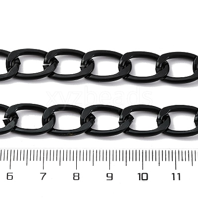 Oxidation Aluminum Faceted Curb Chains CHA-TAC0003-01EB-C-1