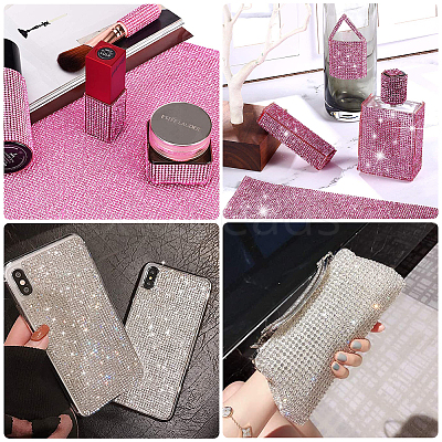 Self Adhesive Glass Rhinestone Stickers Sheets RB-GF0001-01D-1