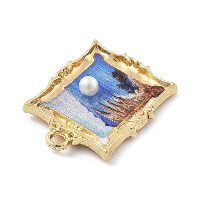 Alloy Enamel Pendants FIND-G089-02G-03-1