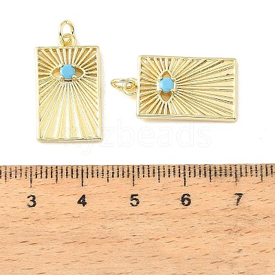 Brass Micro Pave Sky Blue Cubic Zirconia Pendants CU-CBA6938-06G-03-1