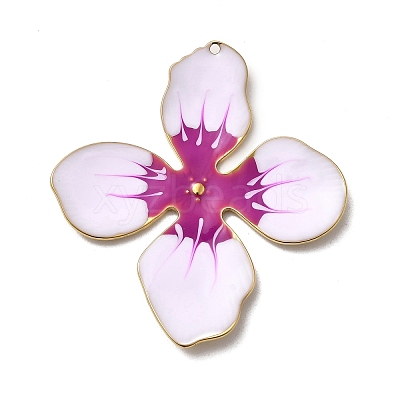 304 Stainless Steel Enamel Pendants X-STAS-I355-09G-01-1