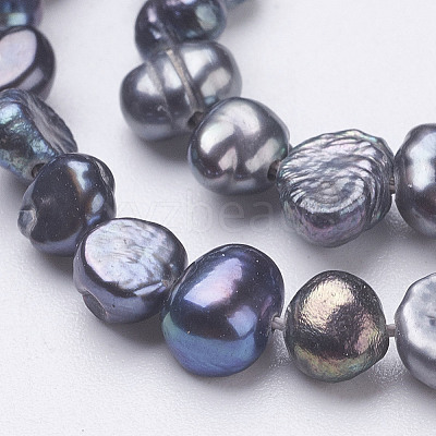 Natural Cultured Freshwater Pearl Beads Strands PEAR-P002-53A-1