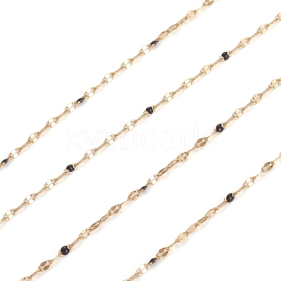 3.28 Feet Handmade Stainless Steel Dapped Chains X-CHS-D026-16G-G-1
