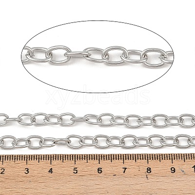 Tarnish Resistant 304 Stainless Steel Cable Chains CHS-R009-12-1