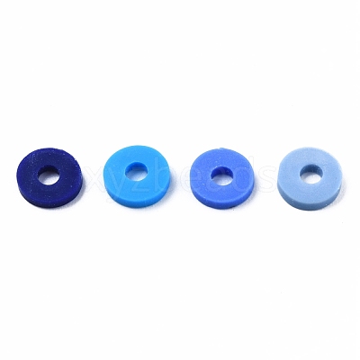 Handmade Polymer Clay Beads Strands CLAY-R089-6mm-T02B-31-1