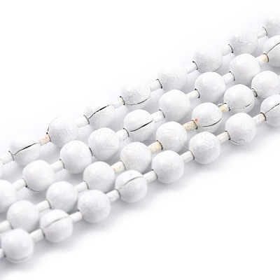 Handmade Brass Ball Chains KK-J276-16B-P02-1