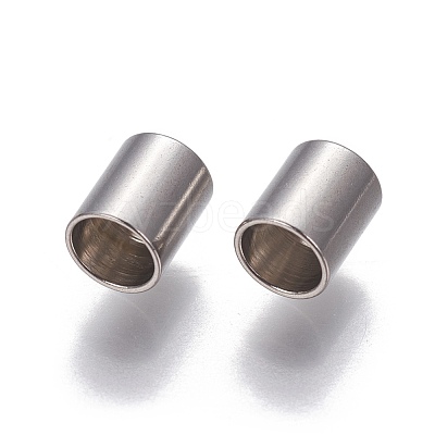 Tarnish Resistant 201 Stainless Steel Cord End Caps X-STAS-P239-08P-1