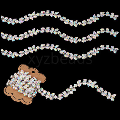 1 Yard Iron Rhinestone Strass Chains FIND-PJ0001-42-1