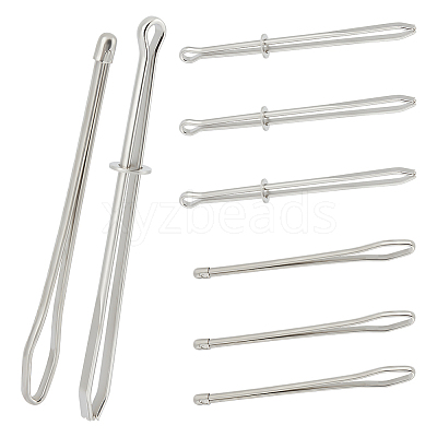8Pcs 2 Style Iron Bodkin Threader DIY-UN0005-72-1