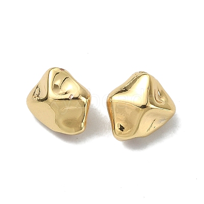 Rack Plating Brass Spacer Beads KK-B072-42G-1