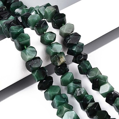 Natural Fuchsite Beads Strands G-N327-05-30-1