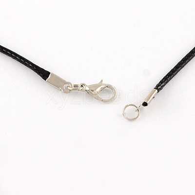 Waxed Cotton Cord Necklace Making MAK-S032-1.5mm-A101-1
