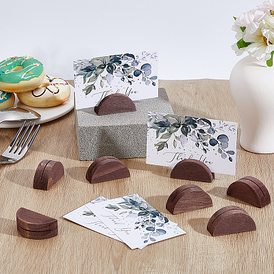 20Pcs Pine Wood Name Card Holder DJEW-GA0001-77B-1