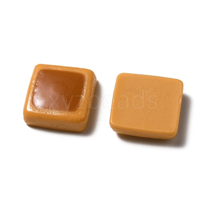 Opaque Resin Biscuits Cabochons RESI-WH0035-41A-1