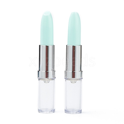 Lipstick Shape Empty Tube Black Ink Ballpoint Pens DIY-H123-A02-1