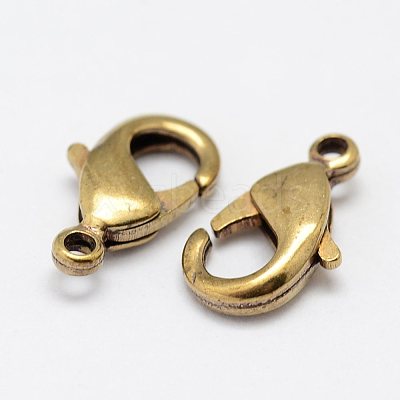Brass Lobster Claw Clasps KK-P096-07-B-1