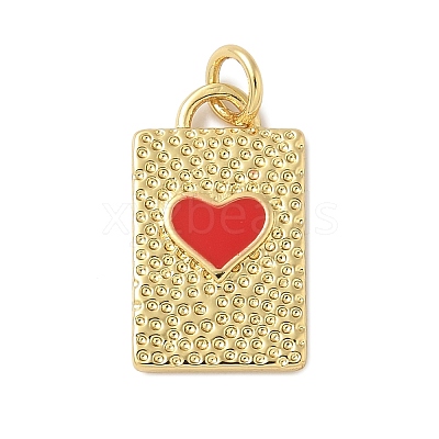 Brass Enamel Pendants KK-C110-37G-02-1