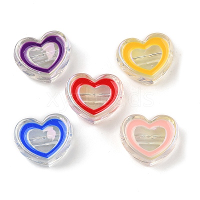 UV Plating Acrylic Beads X-OACR-K005-23-1