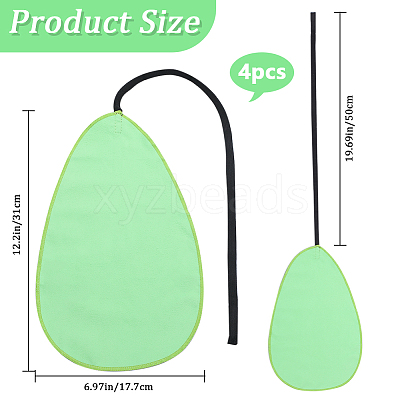 Microfiber Musical Instrument Pipe Cleaning Cloth AJEW-WH20020-012-1